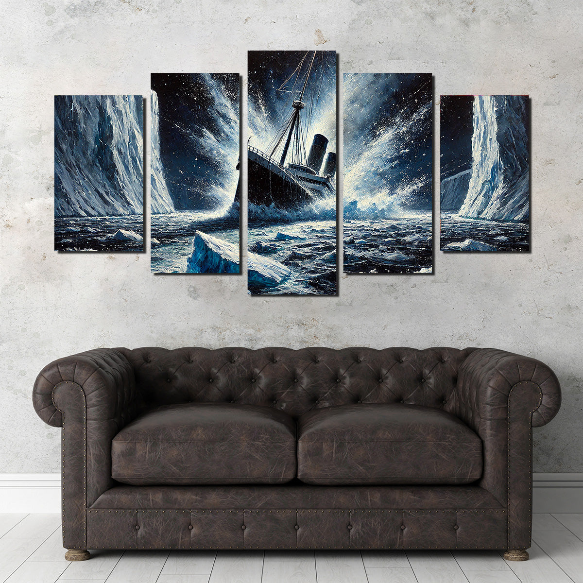 Exquisite Ship Iceberg Canvas Prints