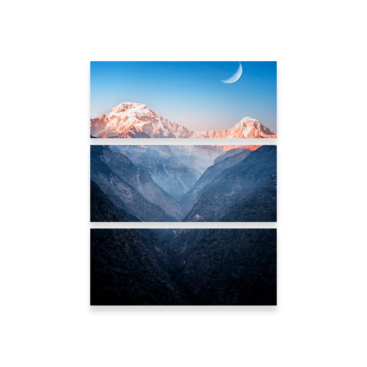 Exquisite Himalayan Moonrise Wall Art for Stunning Home Decor