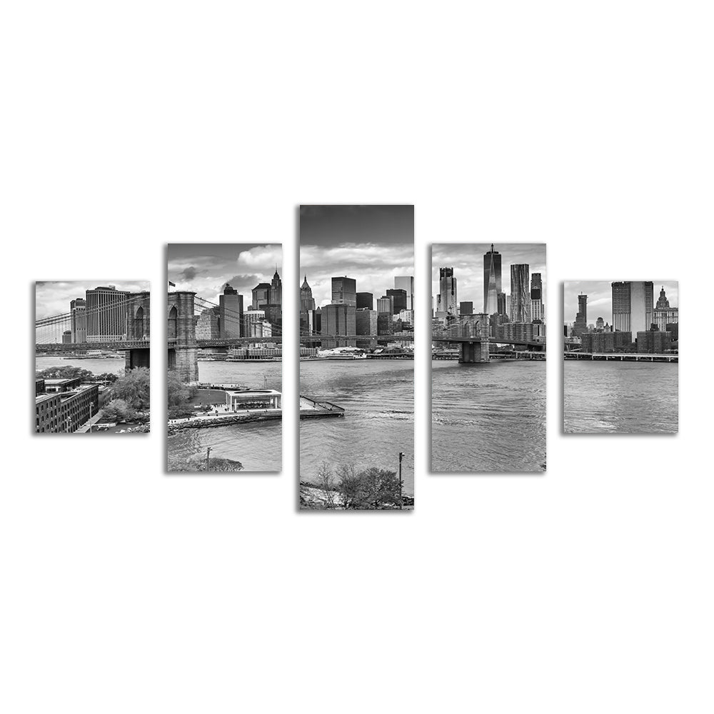 Stunning NYC View from Manhattan Bridge Wall Art by Melanie Viola
