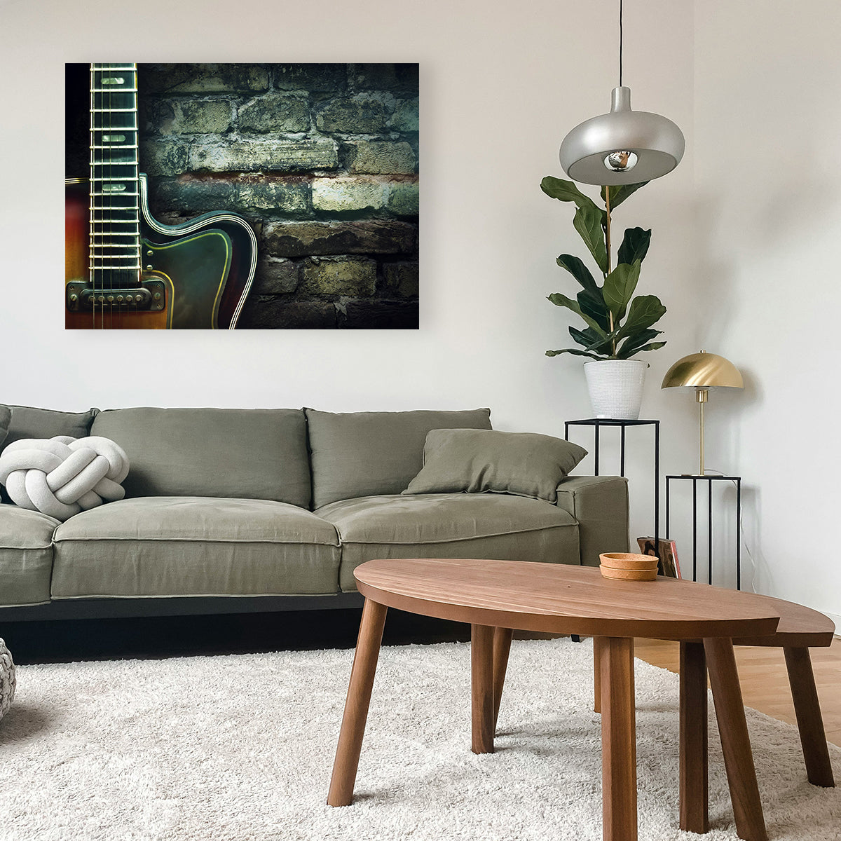 Stunning Old Vintage Jazz Guitar Wall Art for Music Lovers