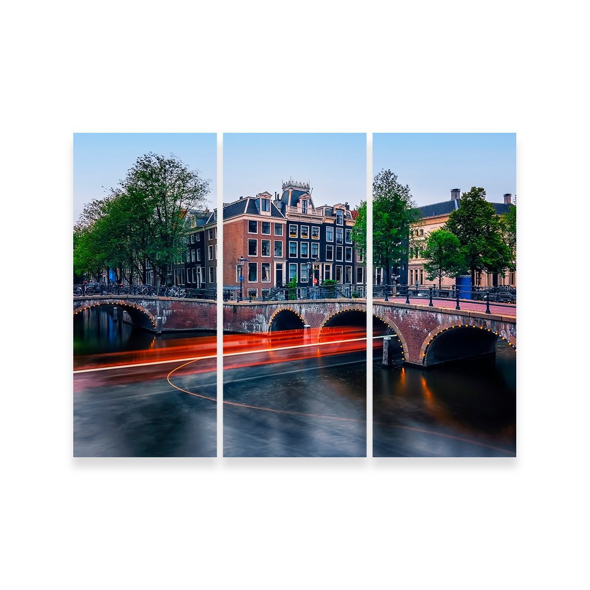 Stunning Canal in Amsterdam Wall Art for Your Home Decor