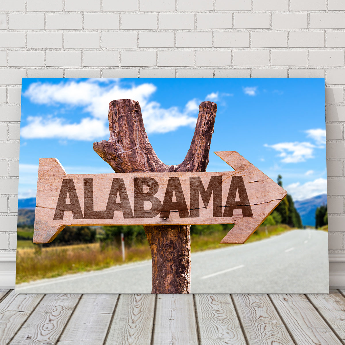Stunning Alabama Wooden Sign Wall Art - Sustainable and Museum-Quality
