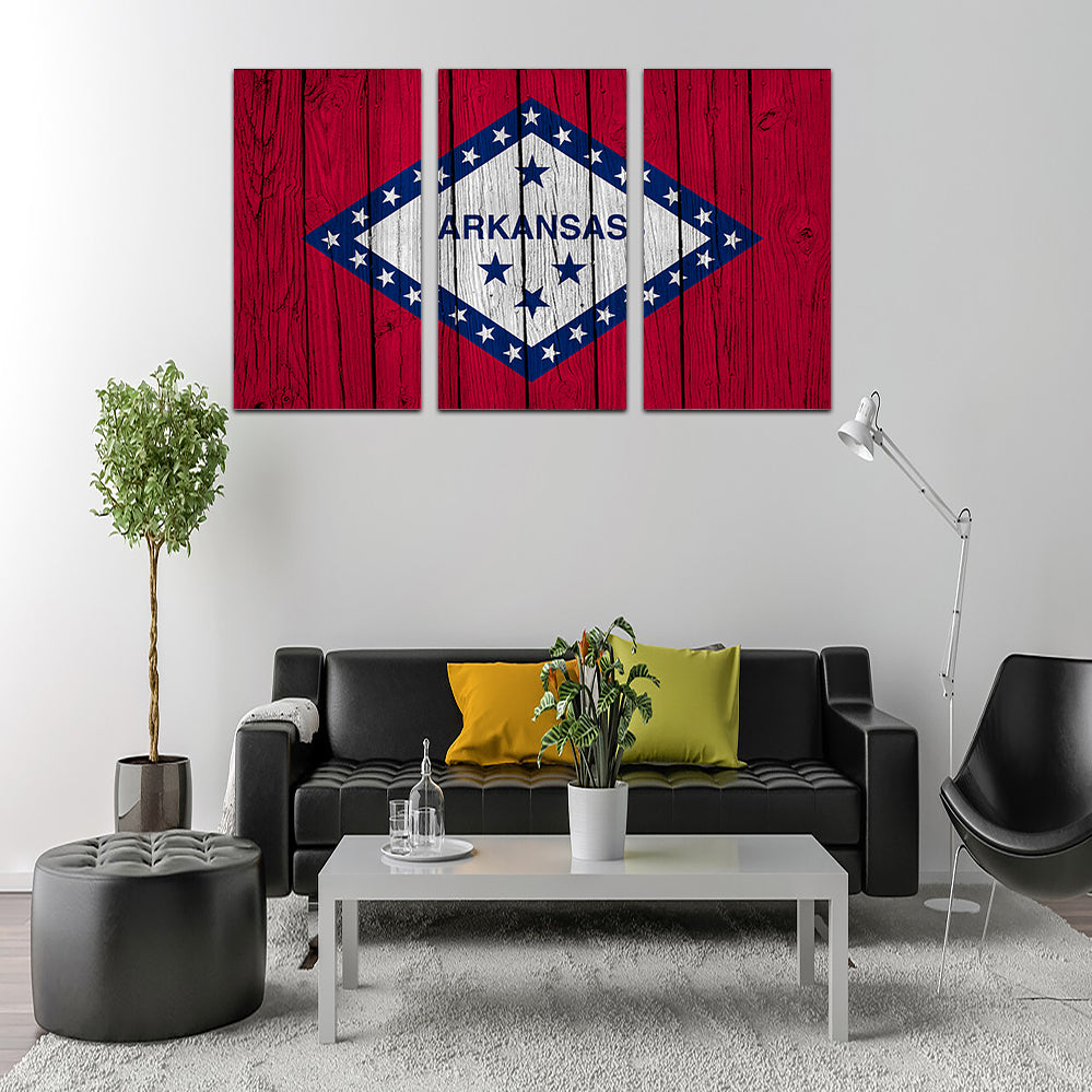 Beautiful Arkansas State Flag Wall Art for Your Home Decor
