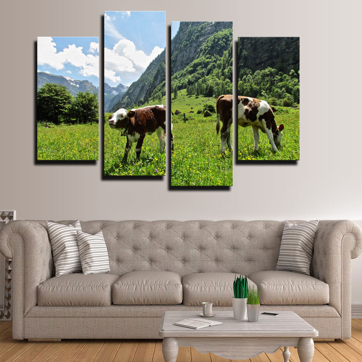 Stunning Alpine Calf Wall Art by David Campbell
