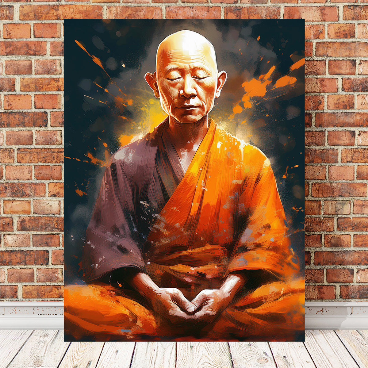 Old Monk - Premium Handmade Canvas Prints with Sustainable Pine Frames