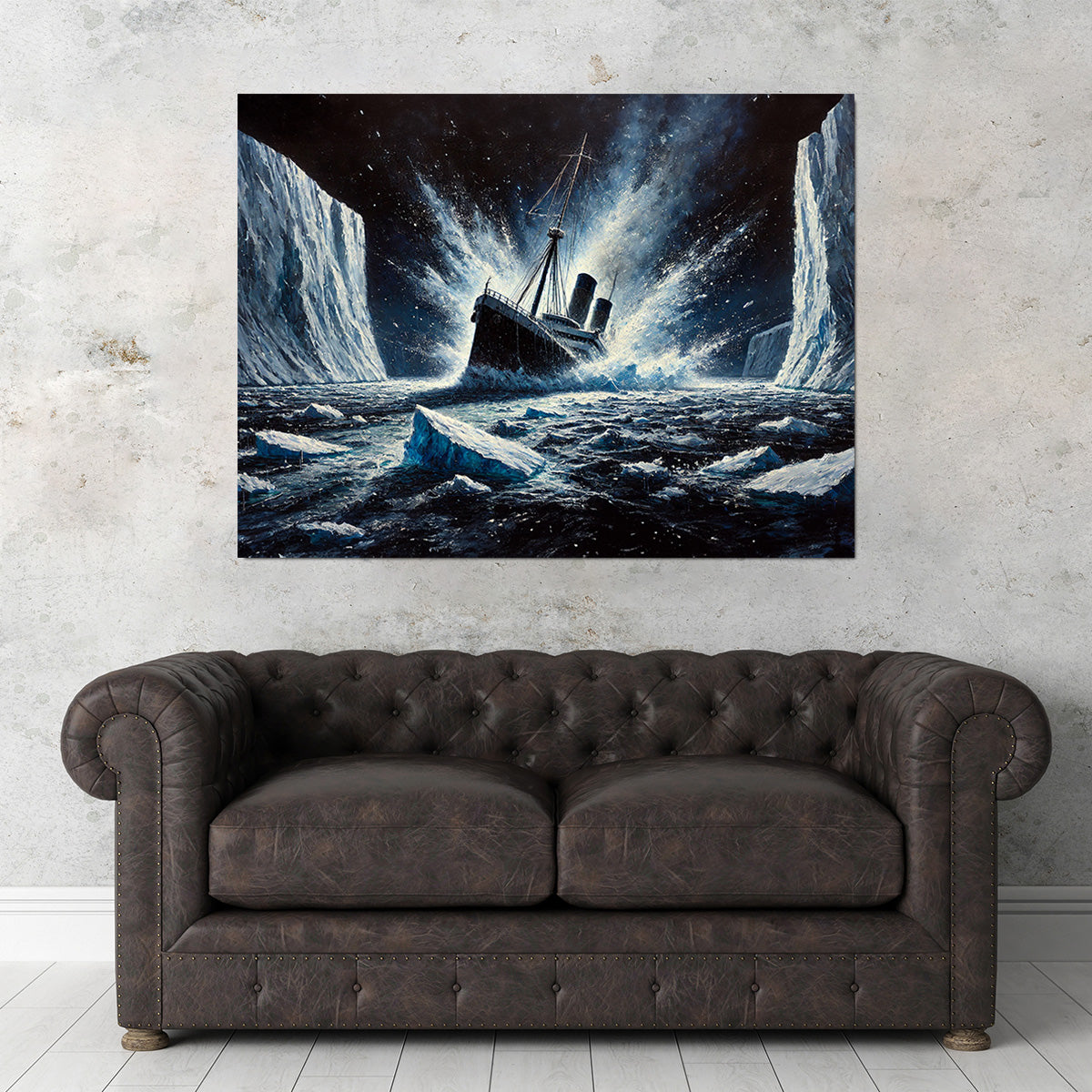 Exquisite Ship Iceberg Canvas Prints