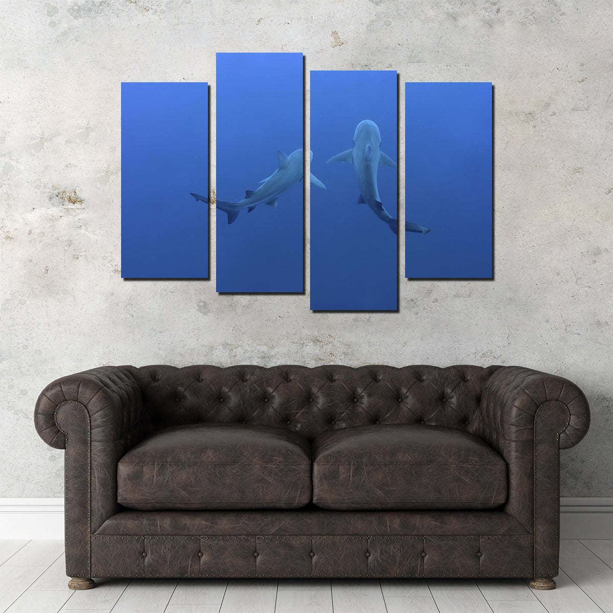 Stunning Shark Mates Wall Art - Museum Quality Decor