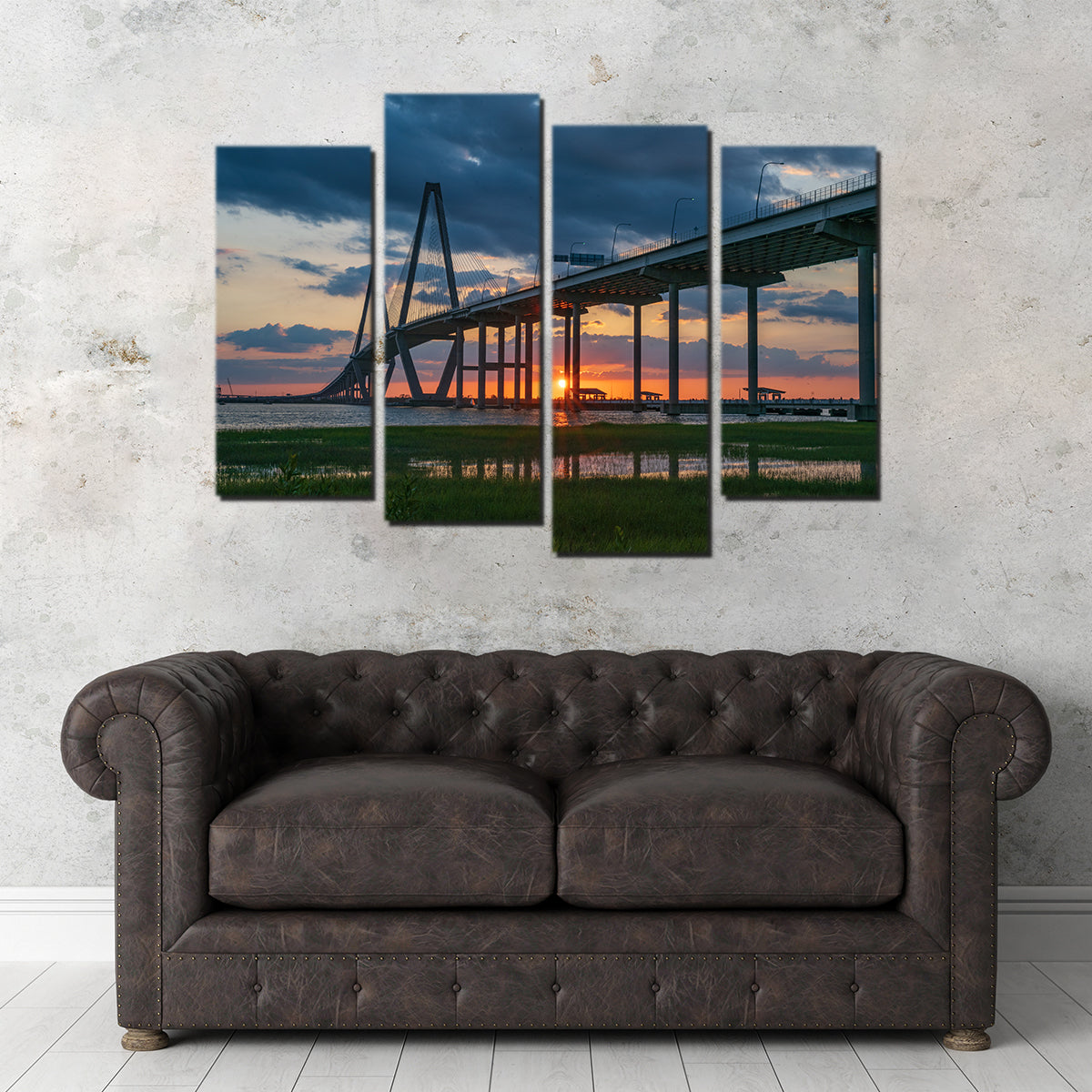 Stunning Arthur Ravenel Jr. Bridge Wall Art by Barry Pack