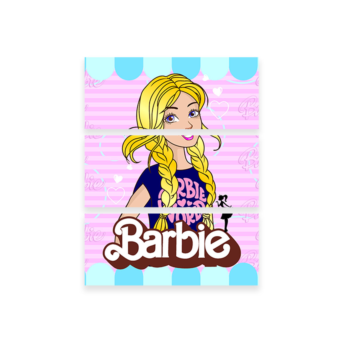 Barbie Girl - Exquisite Canvas Print with Sustainable Pine Frame