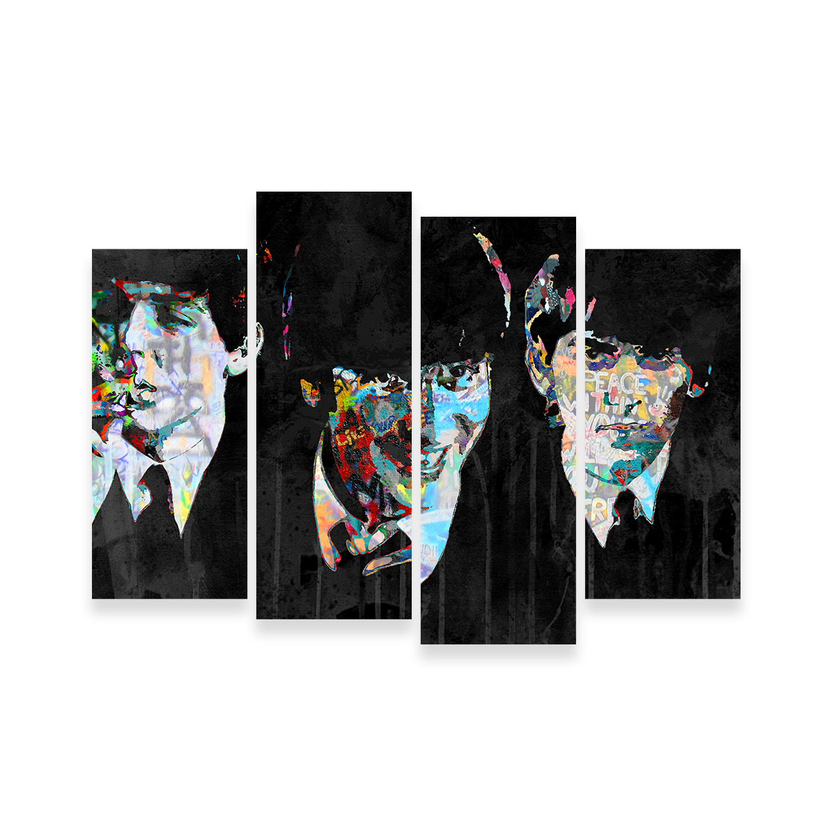 Beatles Peace Within Wall Art - Museum-Quality Handmade Canvas by Stephen Chambers