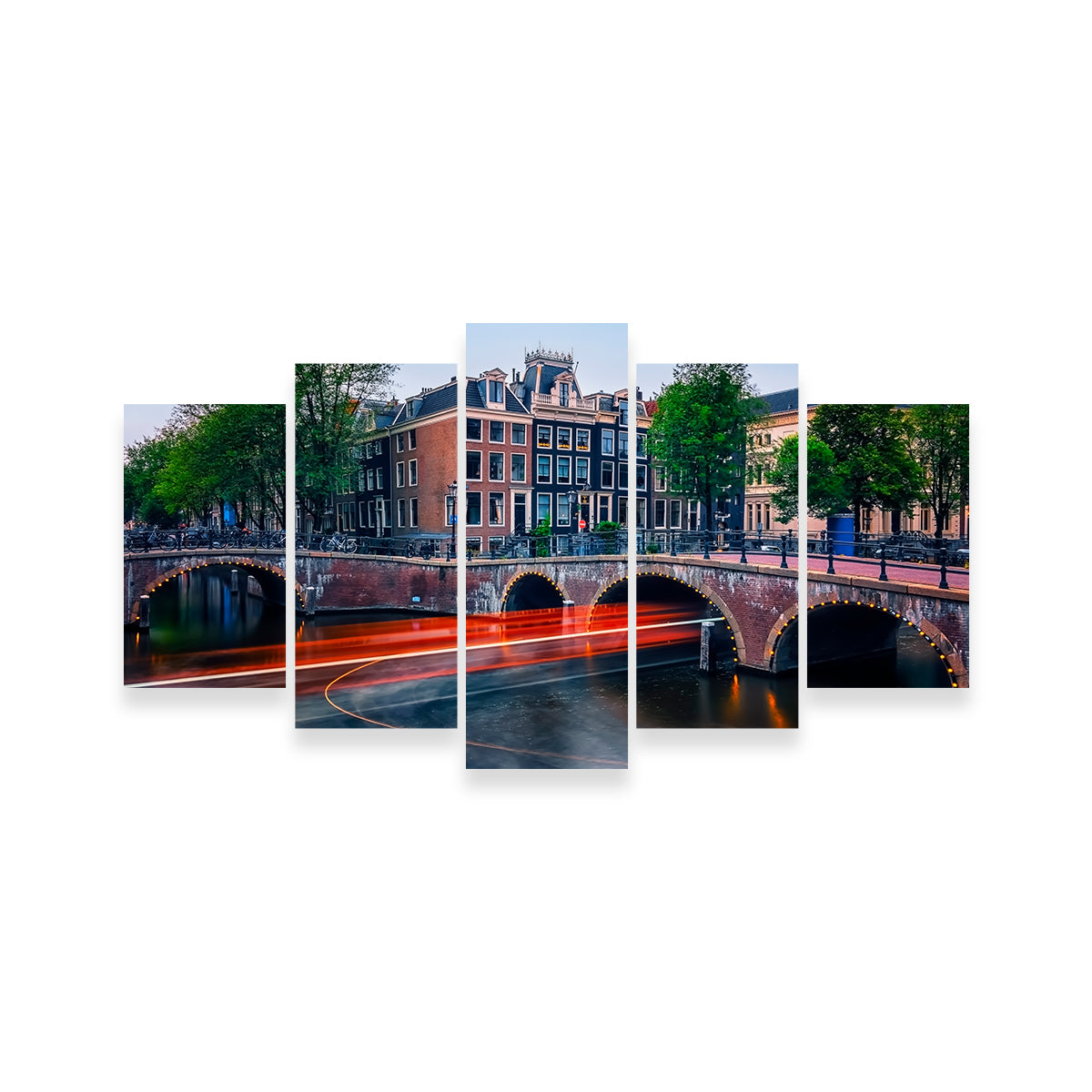 Stunning Canal in Amsterdam Wall Art for Your Home Decor
