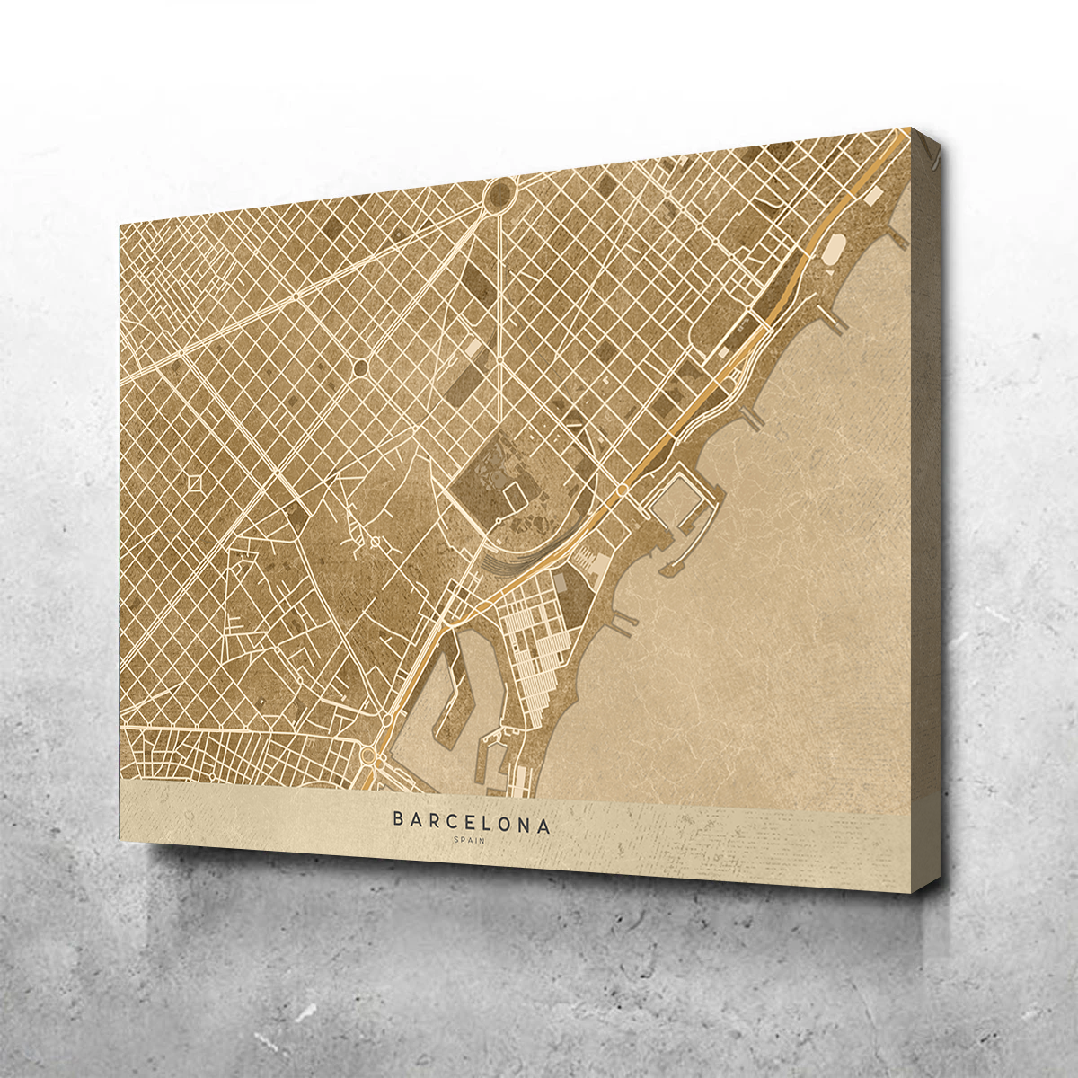 Stunning Barcelona Wall Art by Blursbyai