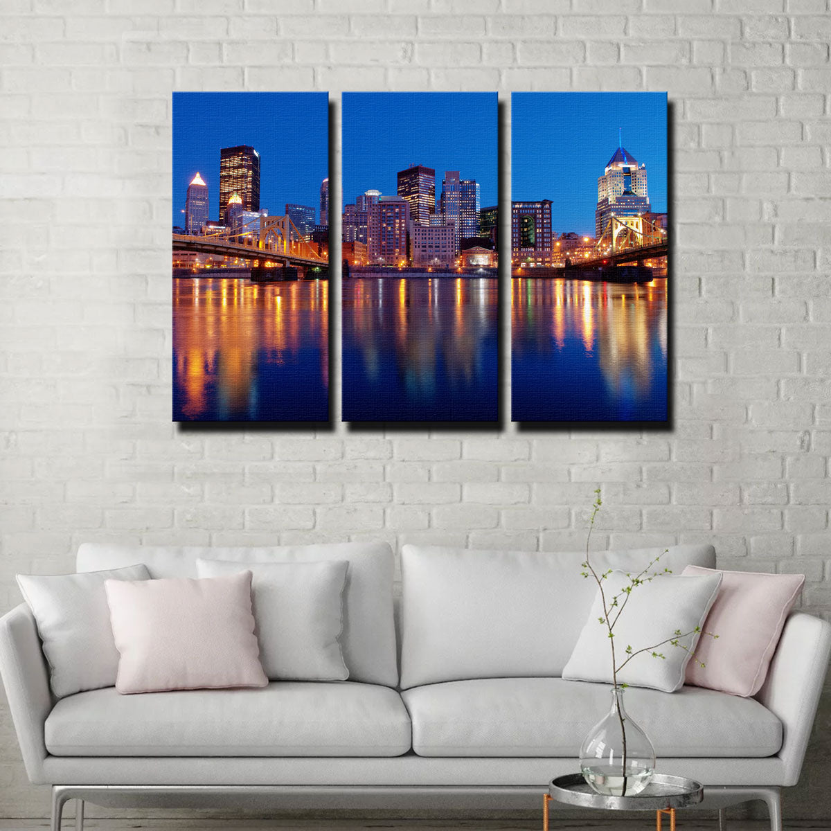 Enchanting Pittsburgh at Night Wall Art for Stunning Home Decor