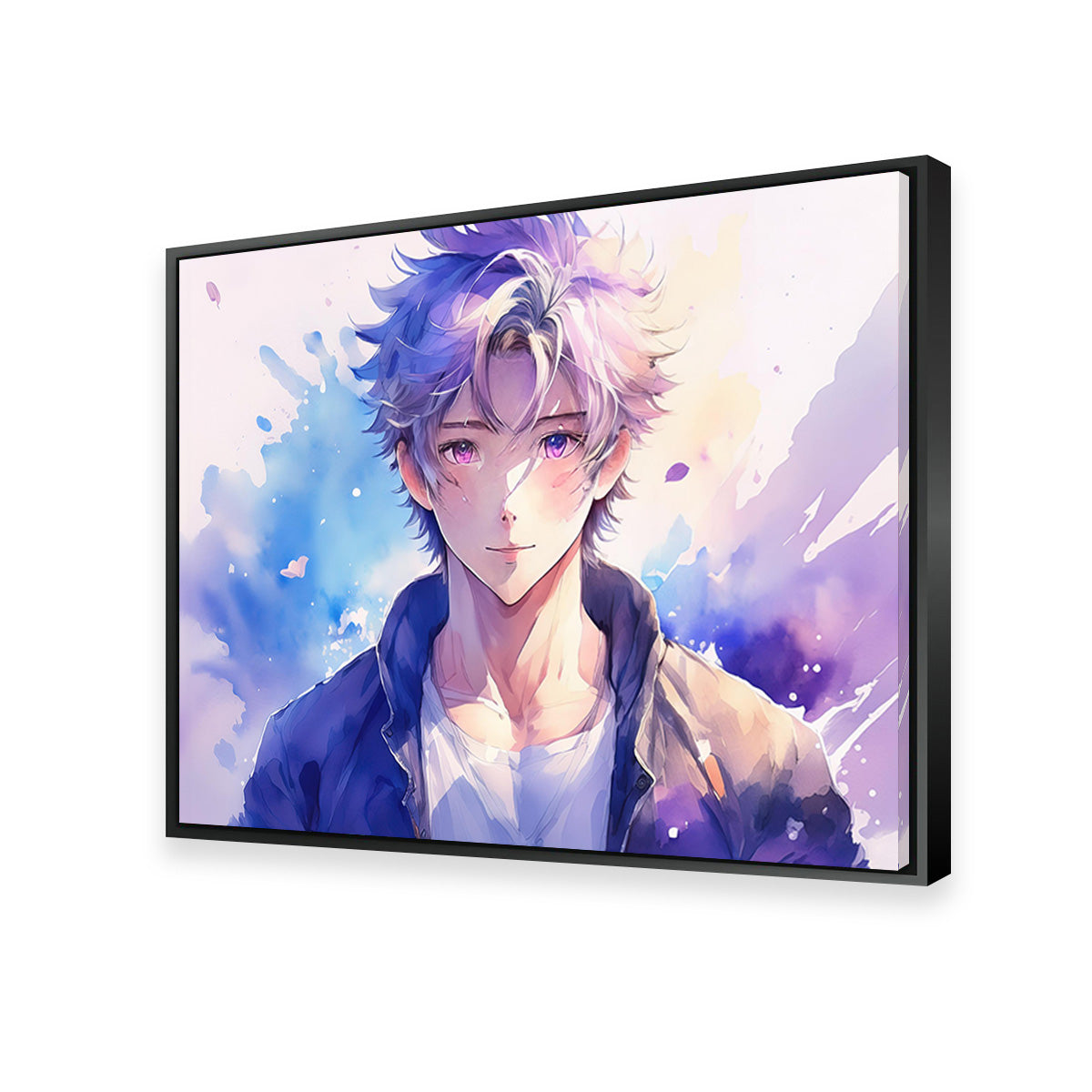 Captivating Anime Boy Abstract Artwork
