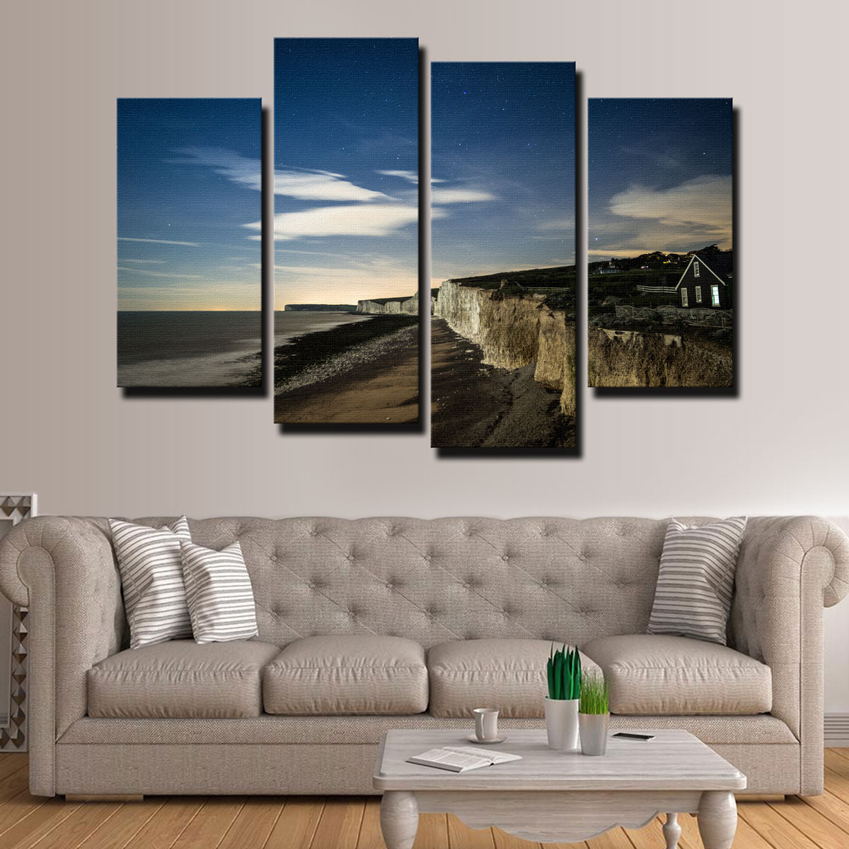 Stunning Chalk Cliffs at Birling Gap Wall Art by Mike Cotton