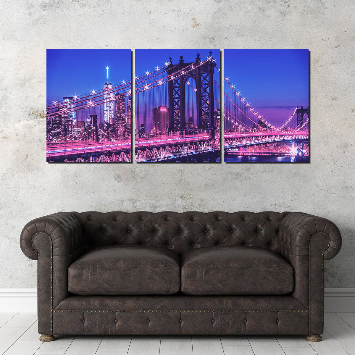 Stunning New York Manhattan Bridge Wall Art by Dina Rolle