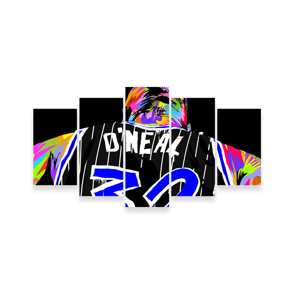 Shaq Wall Art - Premium Handmade Canvas with Sustainable Pine Frames