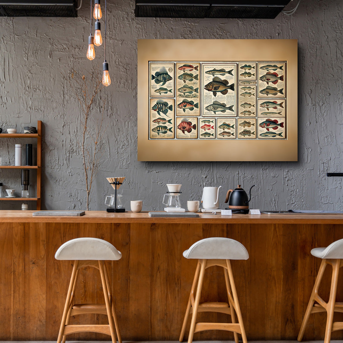 Exquisite Antique Fish Illustrations Wall Art for Stunning Home Decor