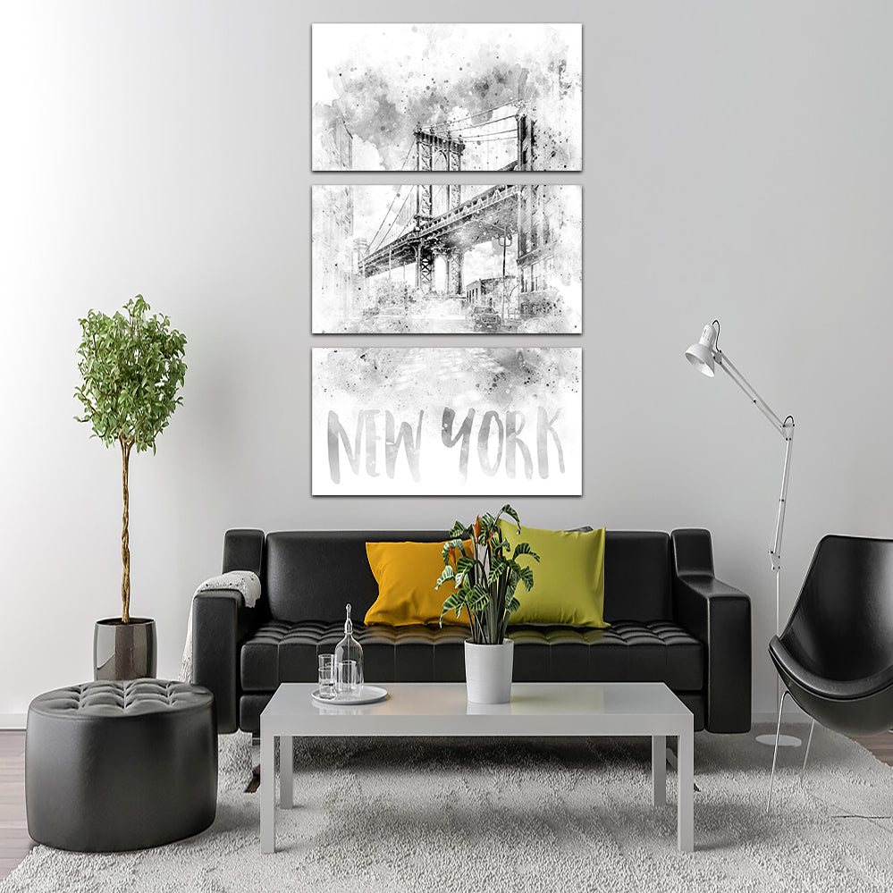 Stunning NYC Manhattan Bridge Wall Art by Melanie Viola