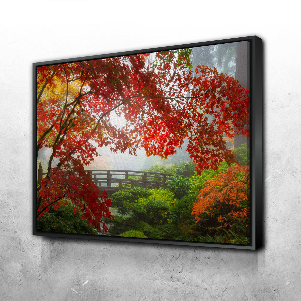 Exquisite Portland Japanese Garden Wall Art - Museum-Quality Canvas Print