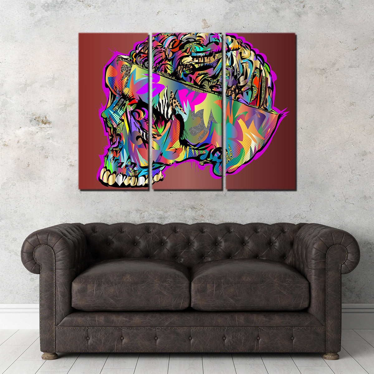 Eye - Catching Skull Brain Wall Art for Stunning Home Decor