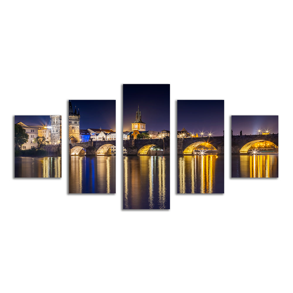 Stunning Charles Bridge with Old Town Bridge Tower Wall Art by Melanie Viola