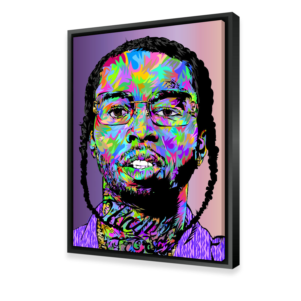 Eye - catching Pop Smoke Abstract Wall Art for Home Decor