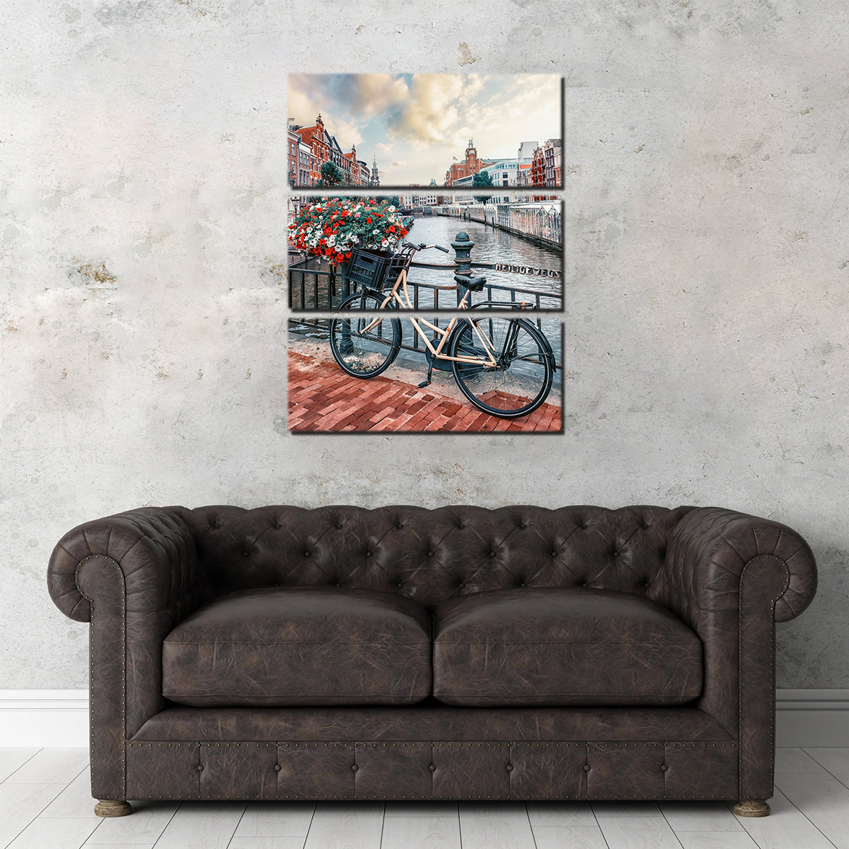 Stunning Amsterdam Canal Wall Art by Manjik Pictures