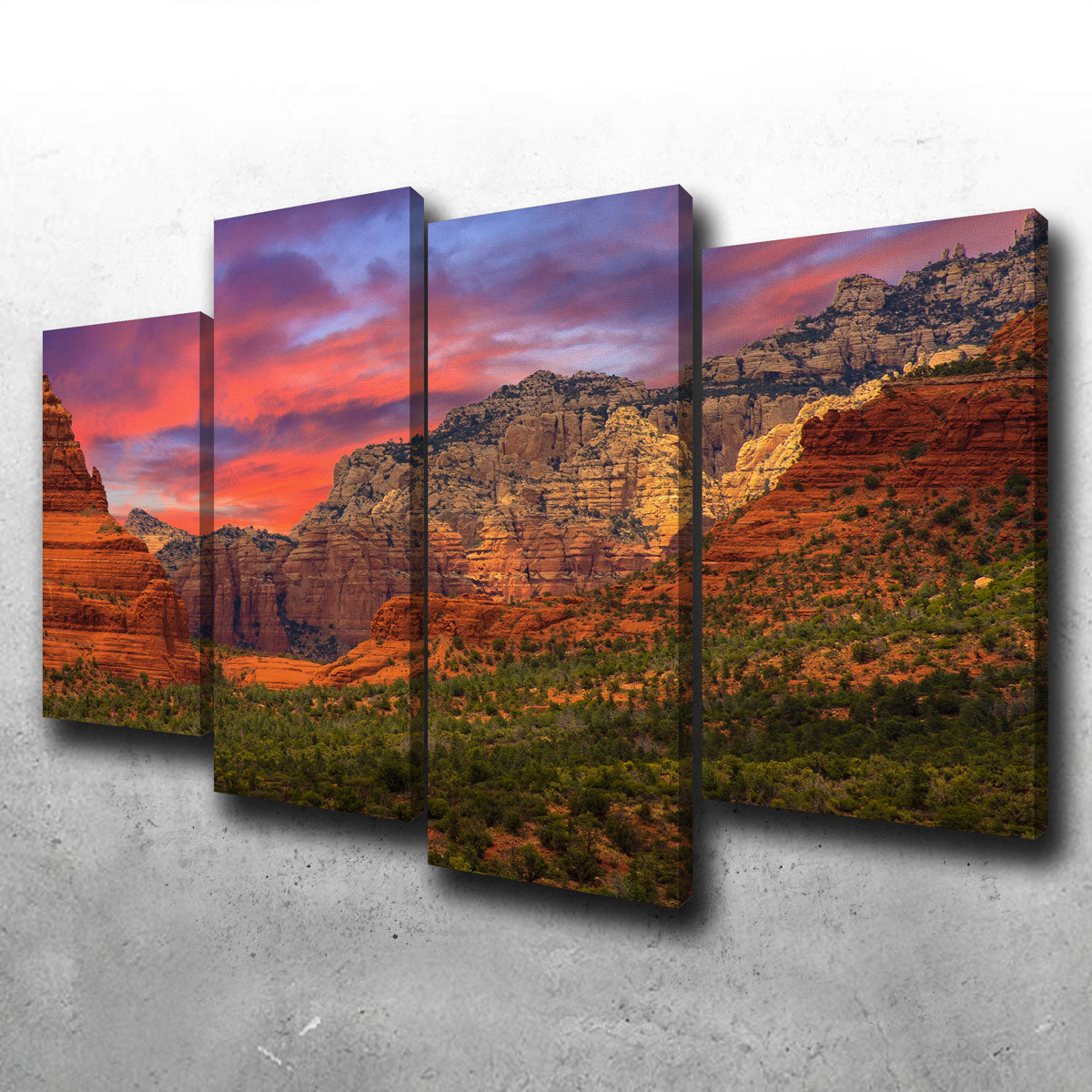 Stunning Sedona Sunset Wall Art for Home Decor