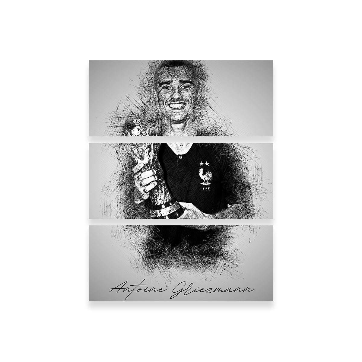 Stunning Antoine Griezmann Wall Art - Ideal Decor for Sports Fans