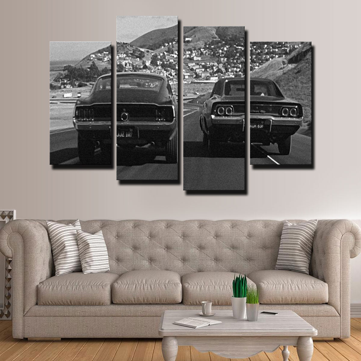 Stunning Car Chase Bullitt Wall Art for Your Home Decor