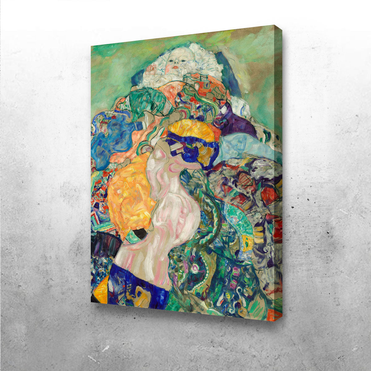 Gustav Klimt's Exquisite Baby Cradle Wall Art - Handmade Museum Quality