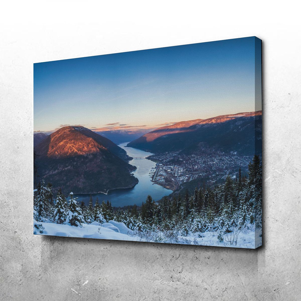 Breathtaking Snow Capped Creek Wall Art by Mike Cotton