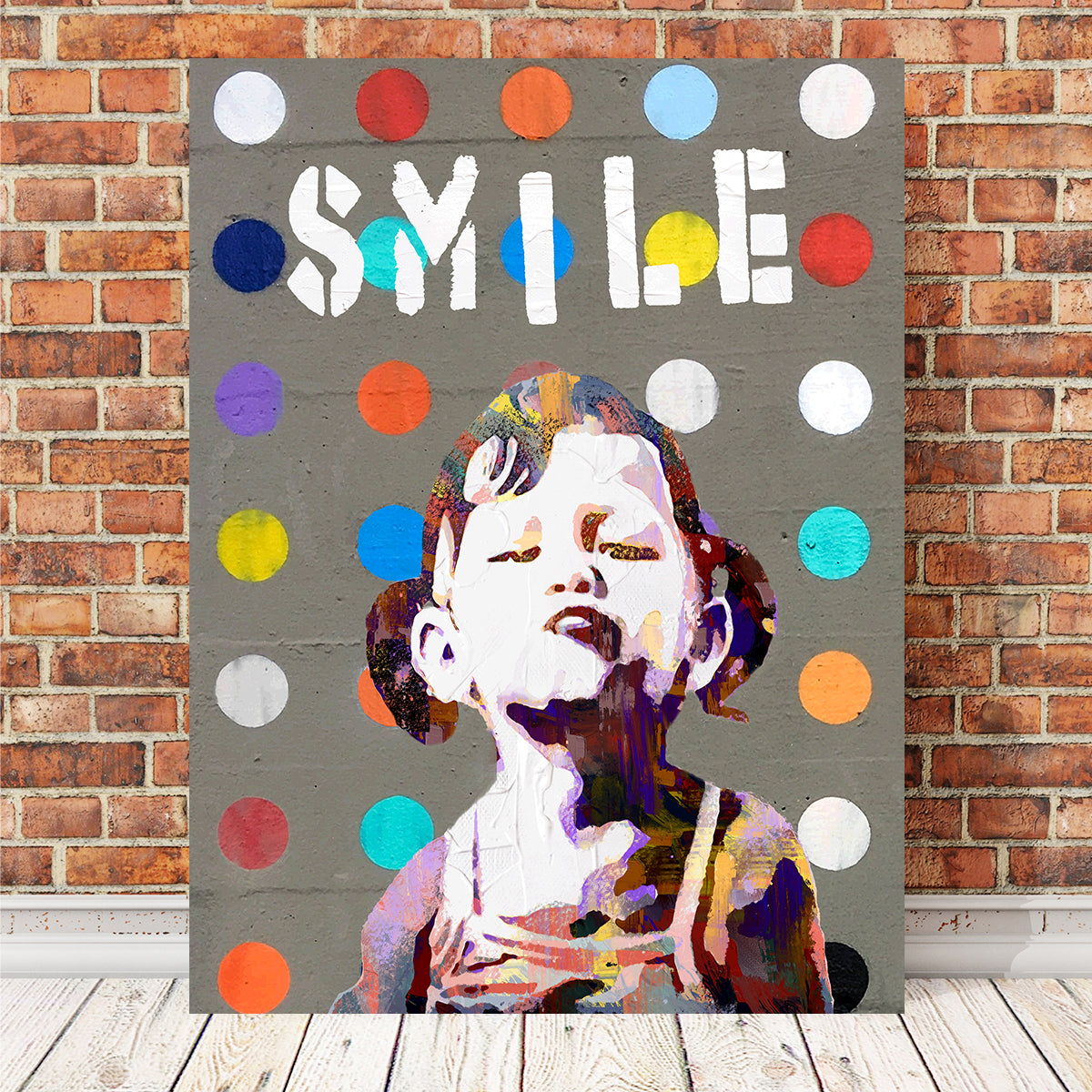 Enchanting Smile Girl Wall Art by Stephen Chambers