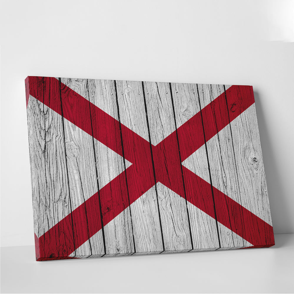 Eye - Catching Alabama State Flag Wall Art for Your Home Decor