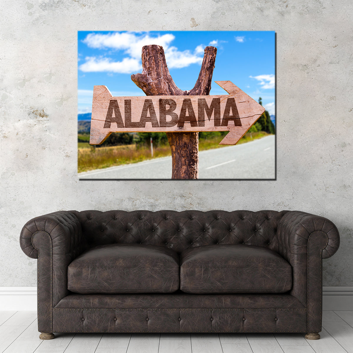 Stunning Alabama Wooden Sign Wall Art - Sustainable and Museum-Quality