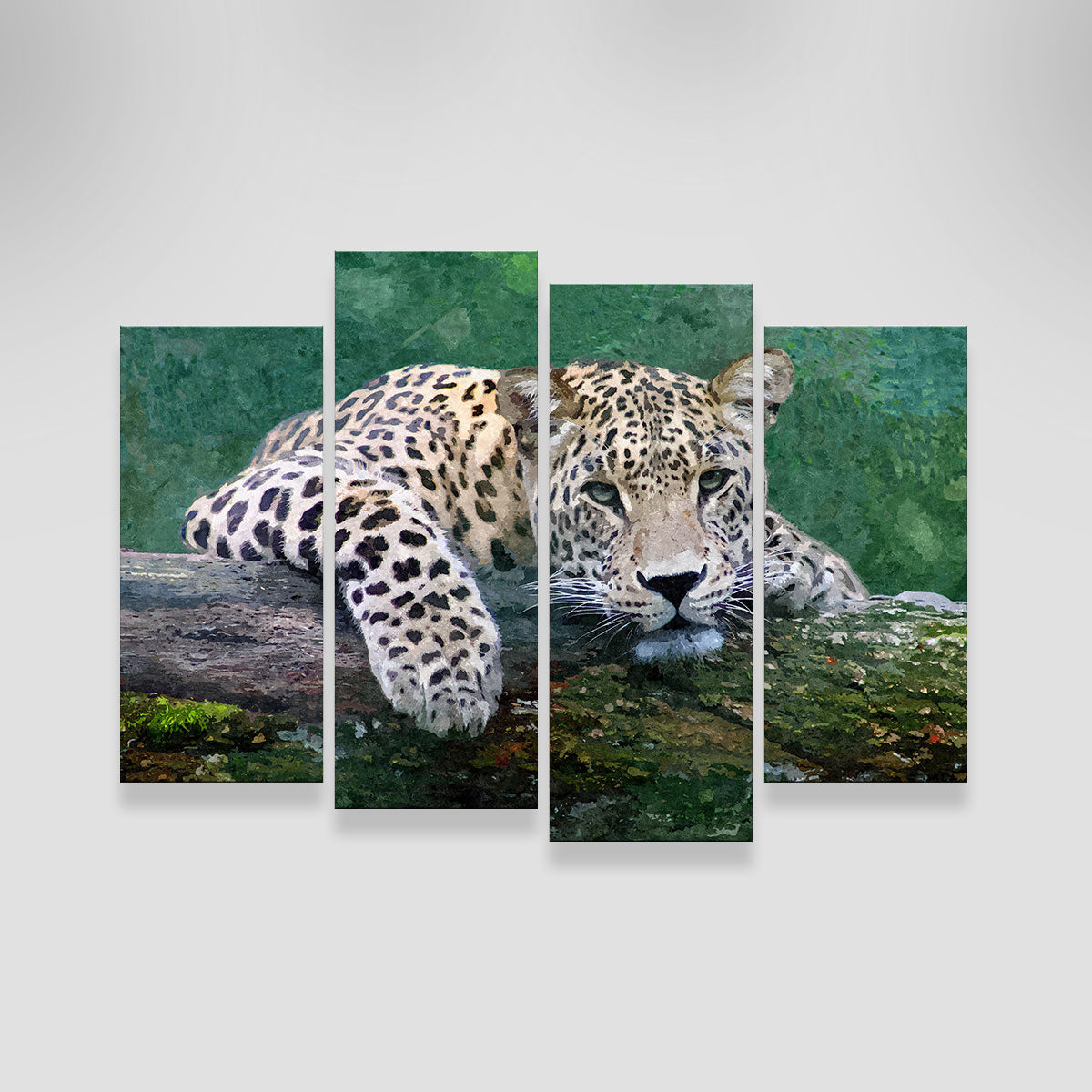 Exquisite Snow Leopard Wall Art by Denise Dundon