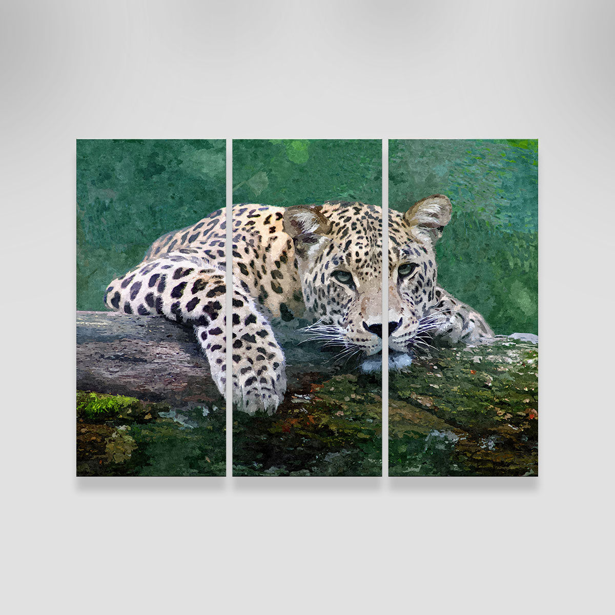Exquisite Snow Leopard Wall Art by Denise Dundon