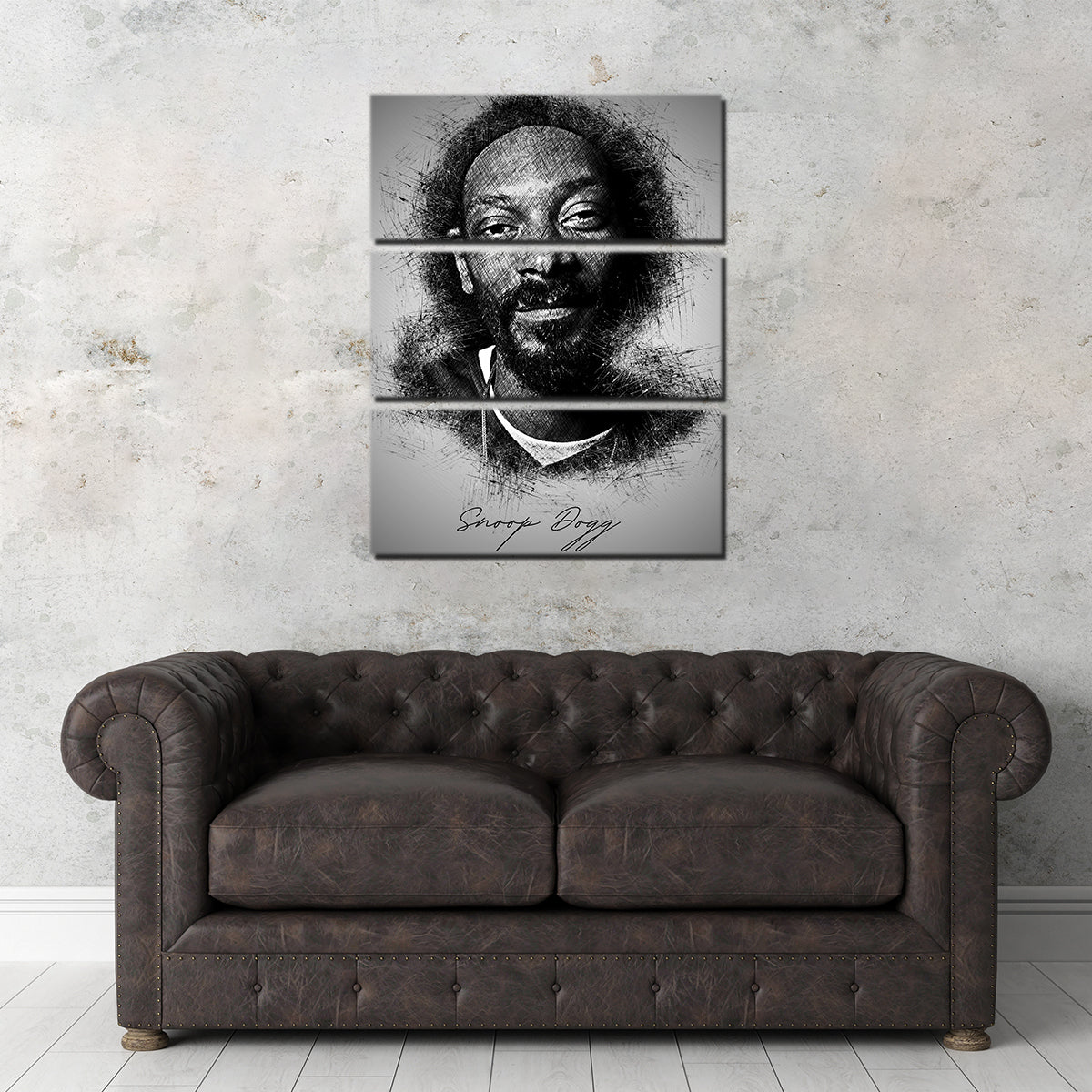 Exquisite Snoop Sketch Wall Art for Stunning Home Decor