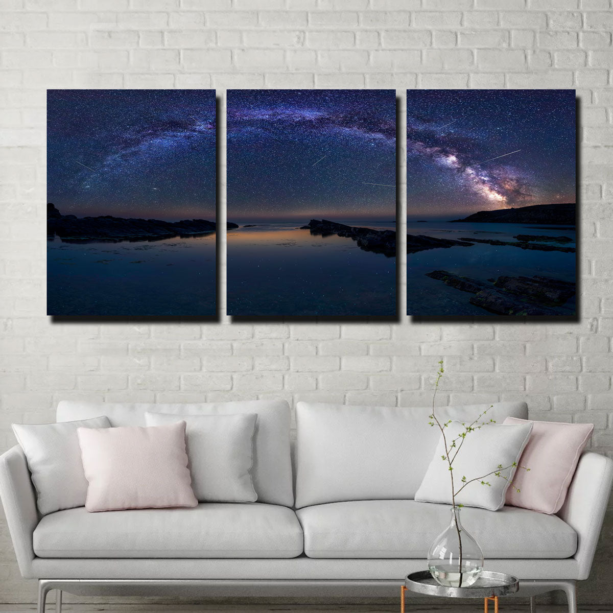 Stunning Arched Galaxy Wall Art for Enchanting Spaces