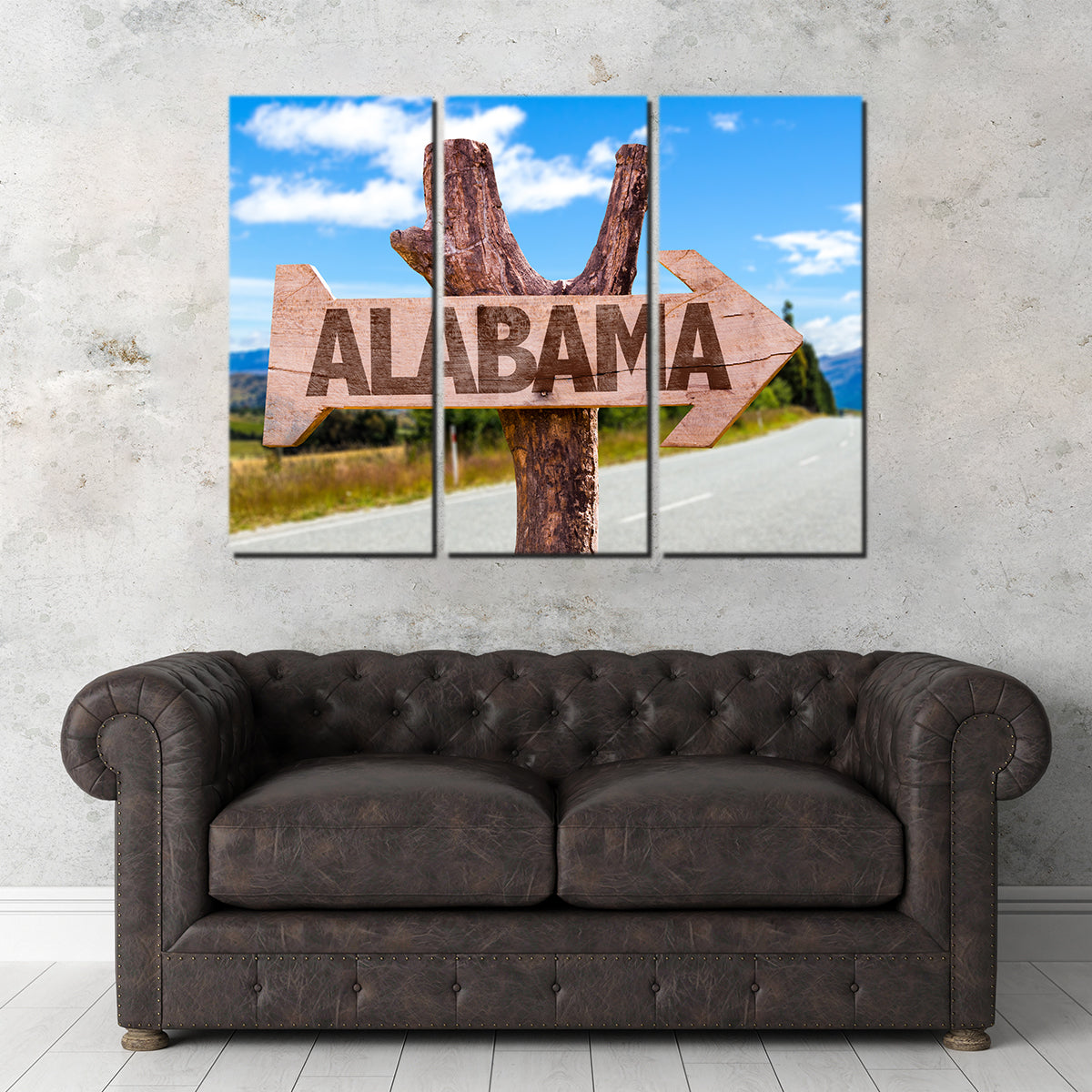 Stunning Alabama Wooden Sign Wall Art - Sustainable and Museum-Quality