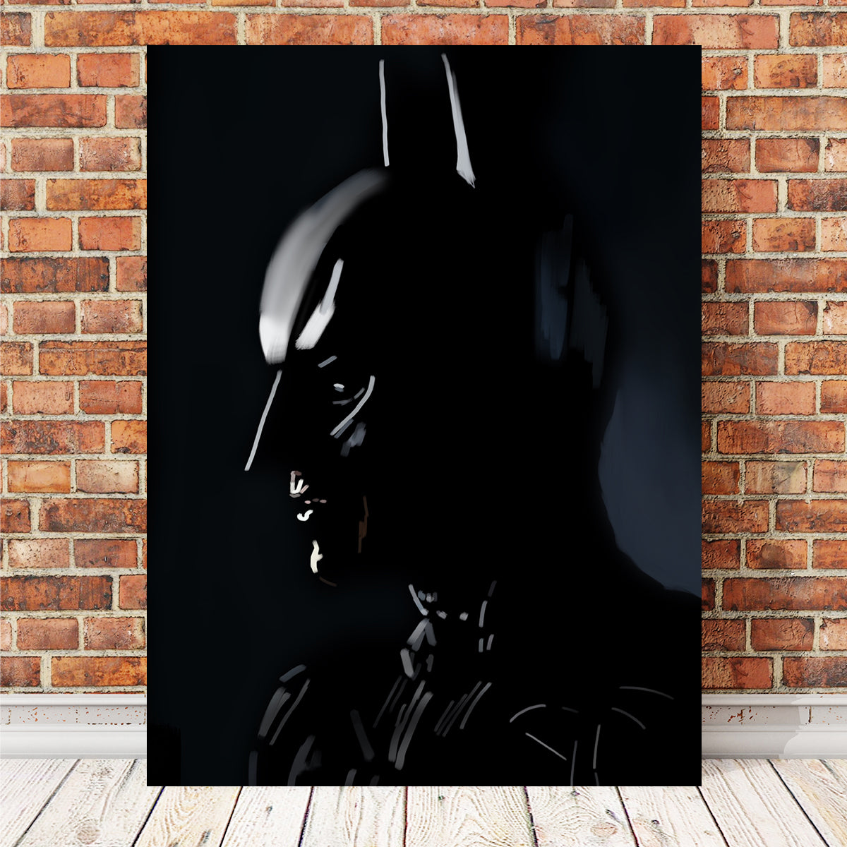 Stunning Batman In Silhouette Wall Art by Andy Brackpool