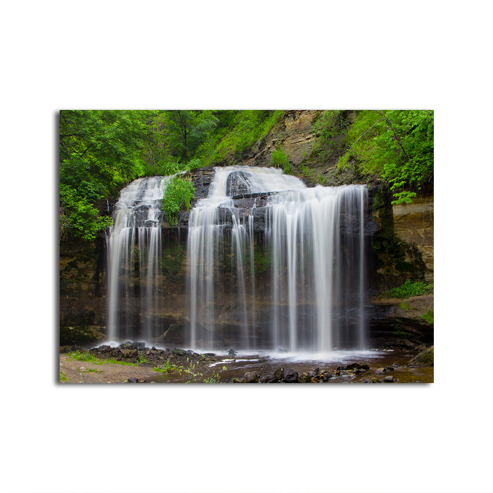 Stunning Cascade Falls Wall Art with Sustainable Pine Frames
