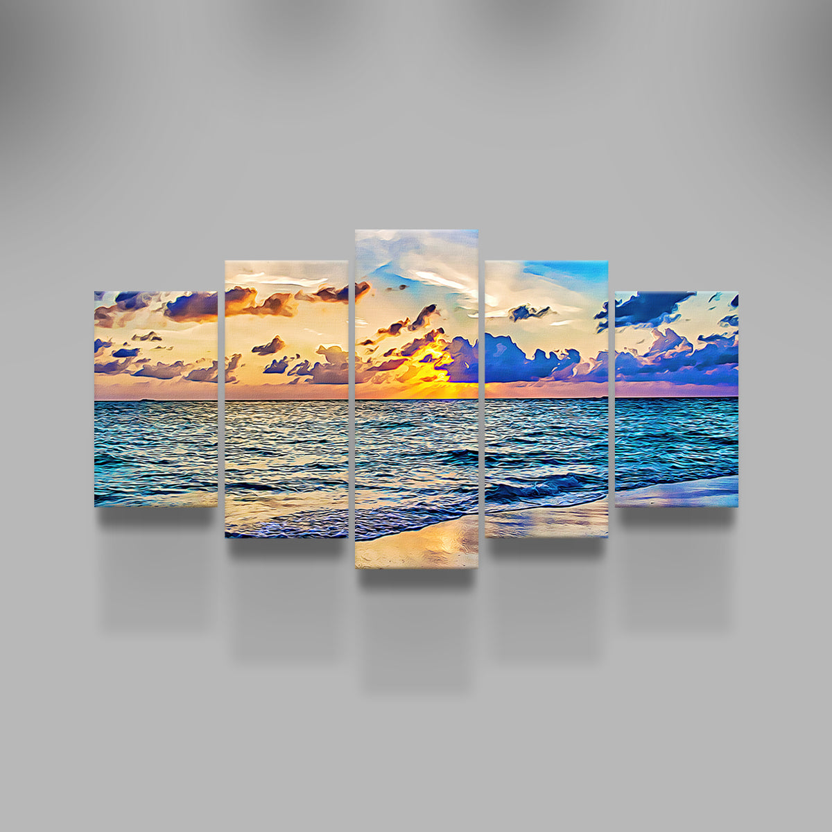 Stunning Azure Sunset Wall Art by Denise Dundon