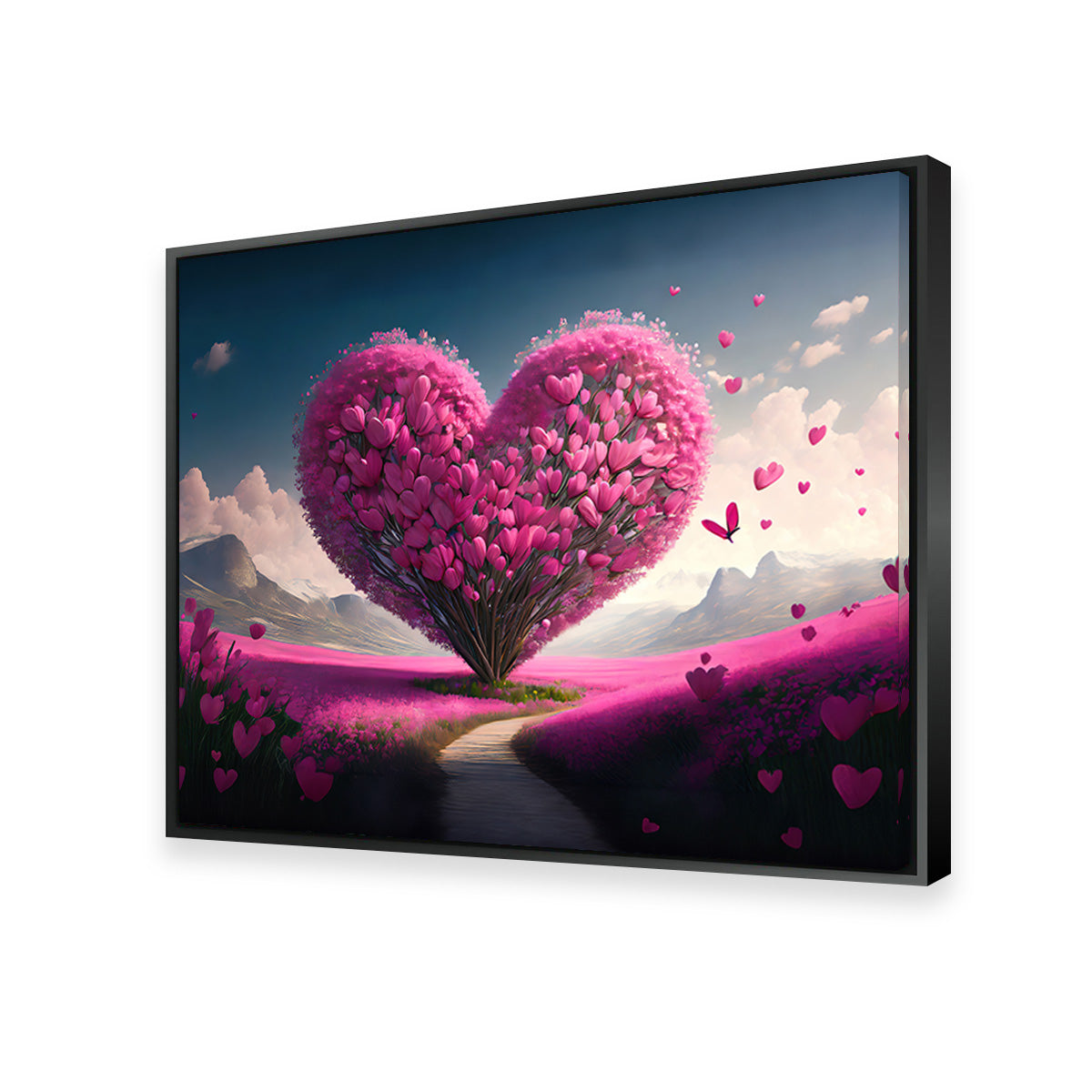 Gorgeous Pink Heart Wall Art