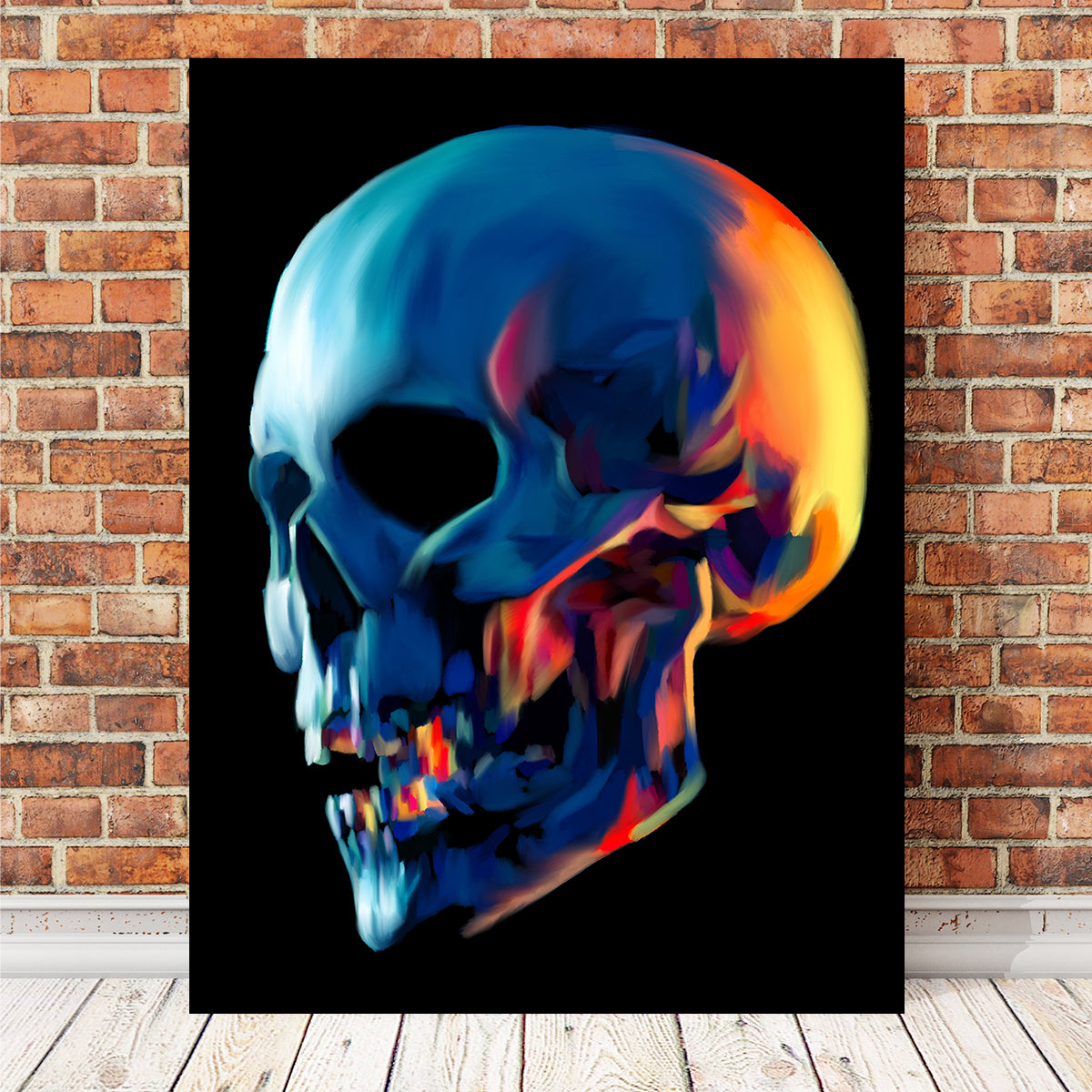 Eye - Catching Skull Shine Wall Art by Andy Brackpool