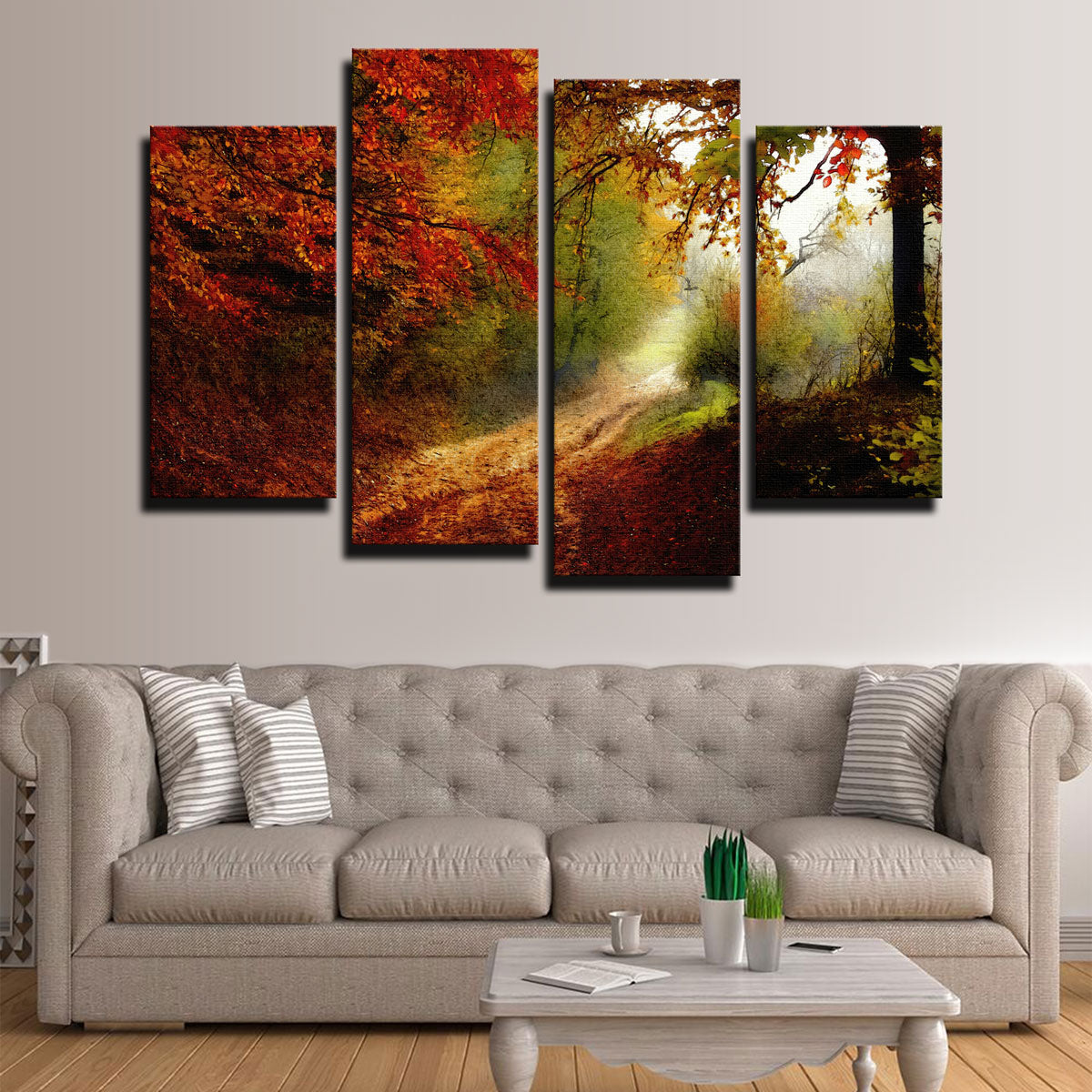 Gorgeous Autumn Forest Edge Wall Art by Denise Dundon