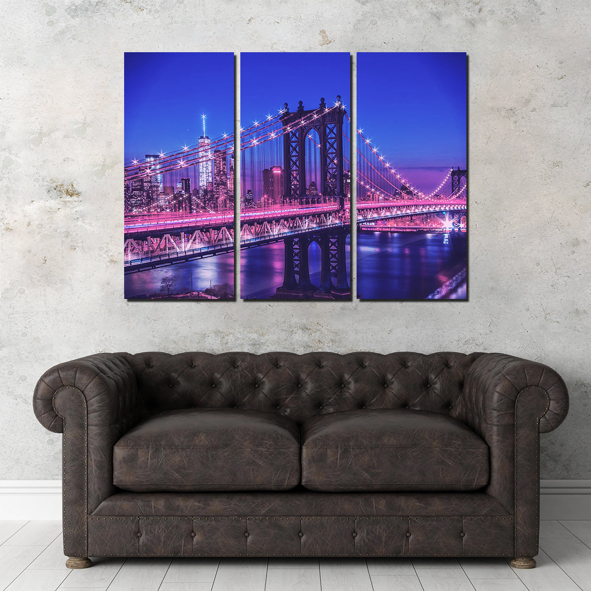 Stunning New York Manhattan Bridge Wall Art by Dina Rolle