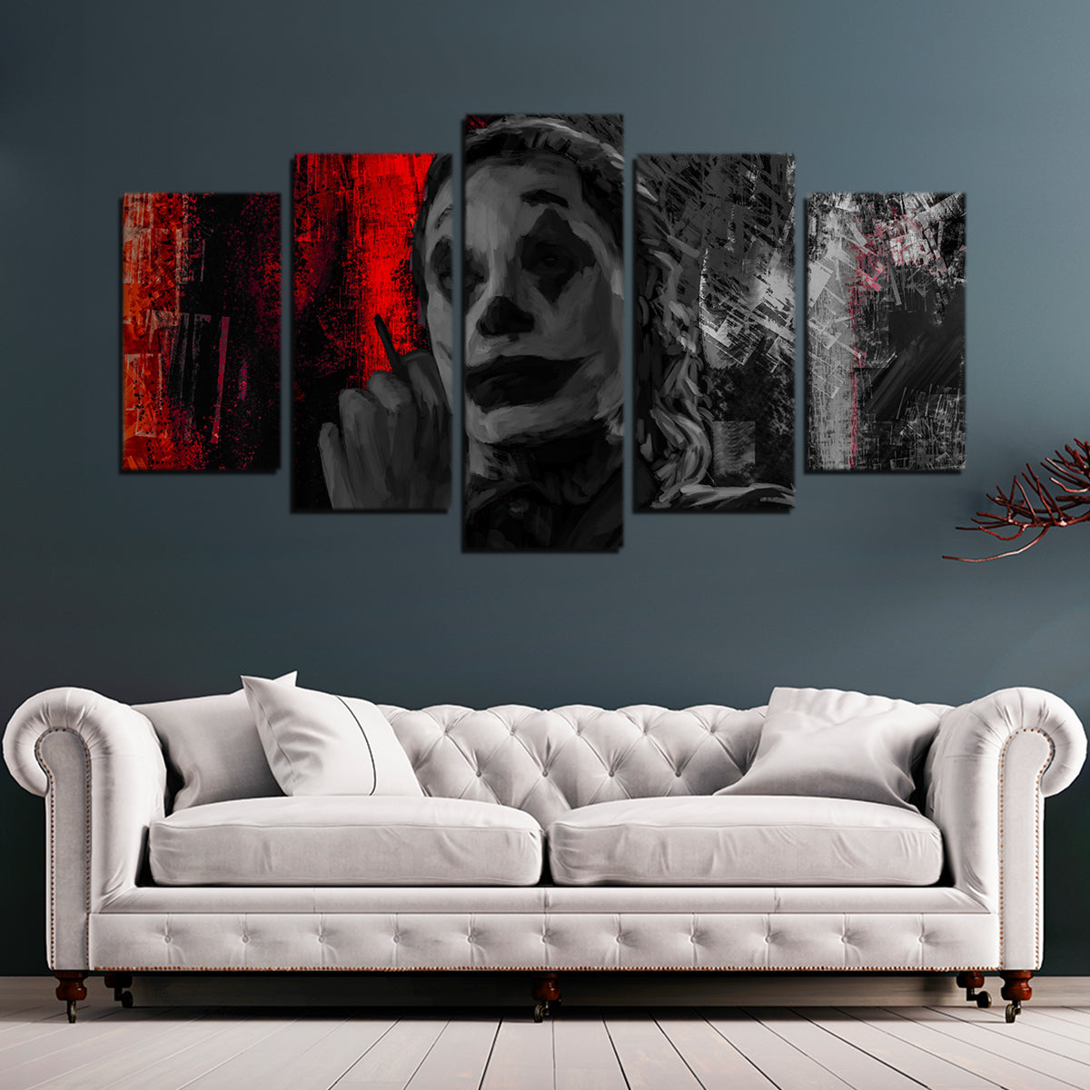 Eye - Catching Smoking Joker Wall Art by Andy Brackpool