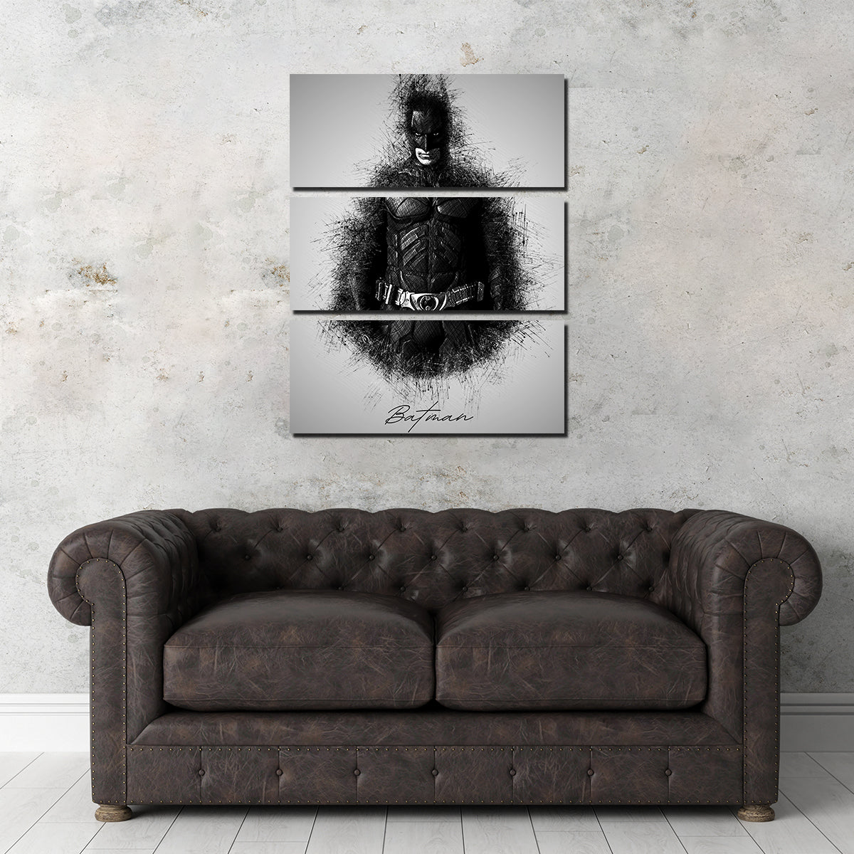 Stunning Batman Sketch Wall Art for Your Home Decor